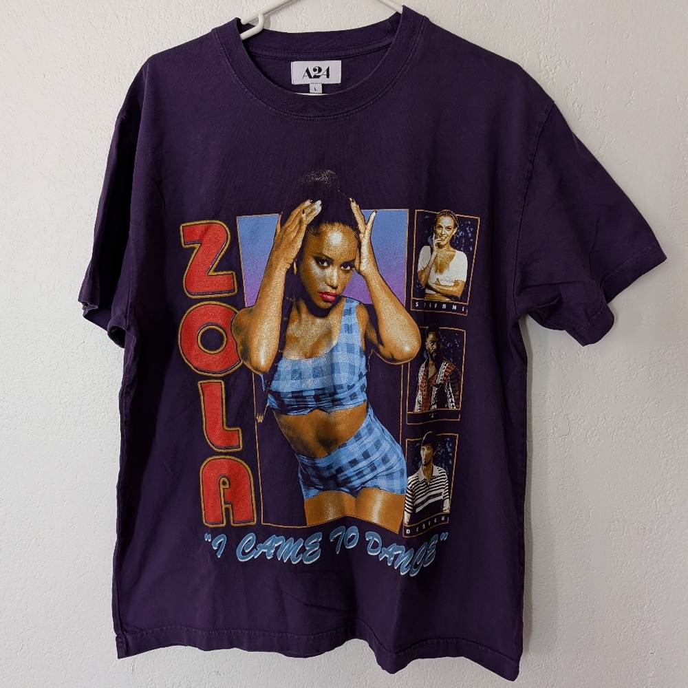 A24 Don't Trip Zola Movie Promo Graphic T Shirt Men's L Janicza Bravo Pre Owned